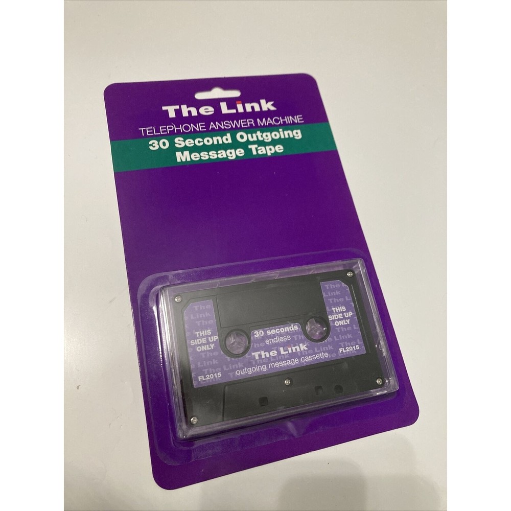 The Link 30 Second Endless Loop Answering Machine Outgoing Message Cassette Tape